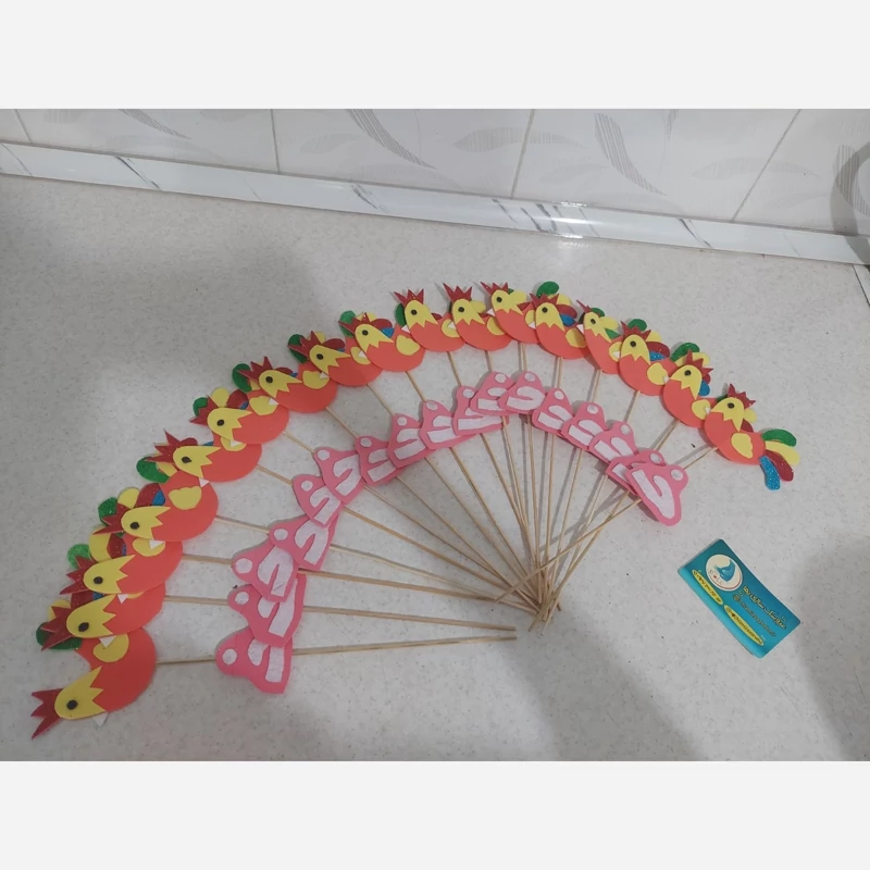 گیفت حرف خ تاپر خروس